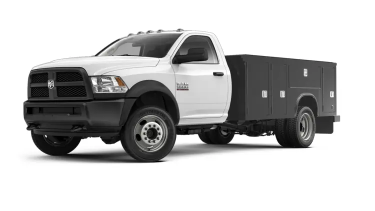 White Utility Truck