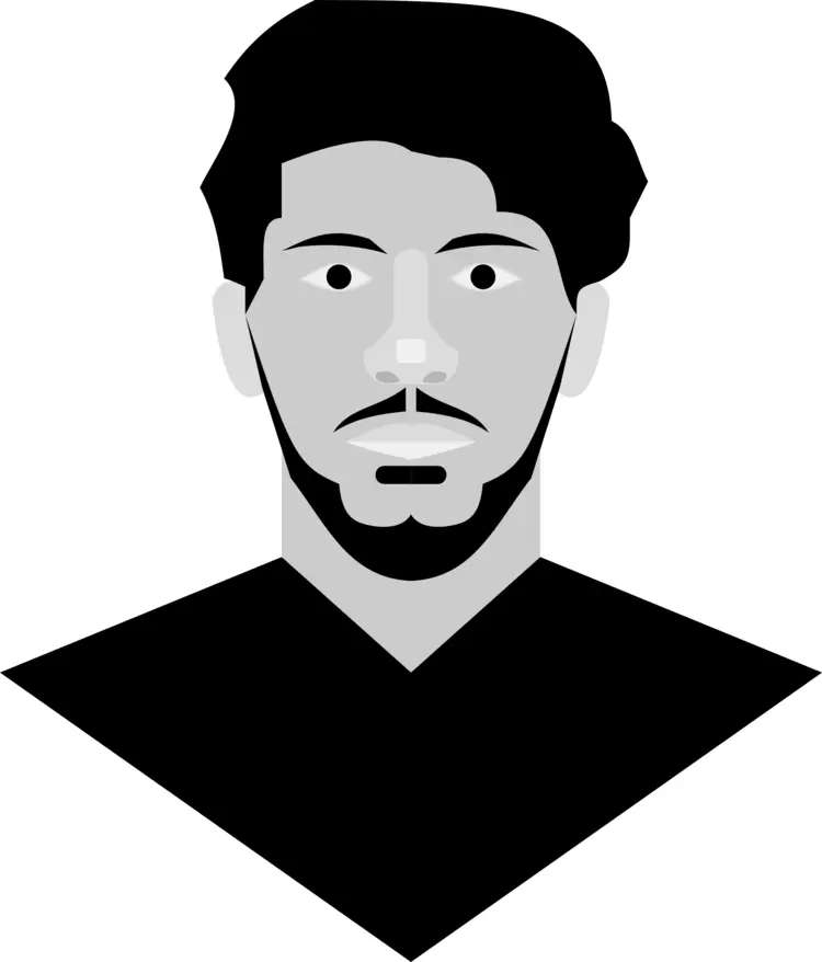 Man with Beard Illustration
