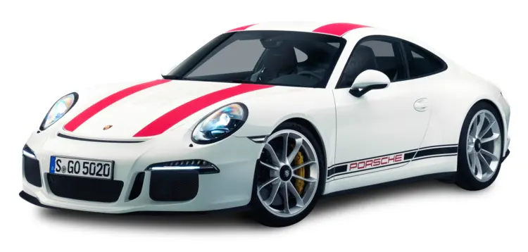 High-Performance White Sports Car