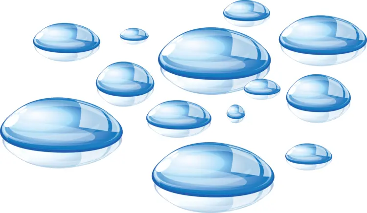 Floating Water Droplets
