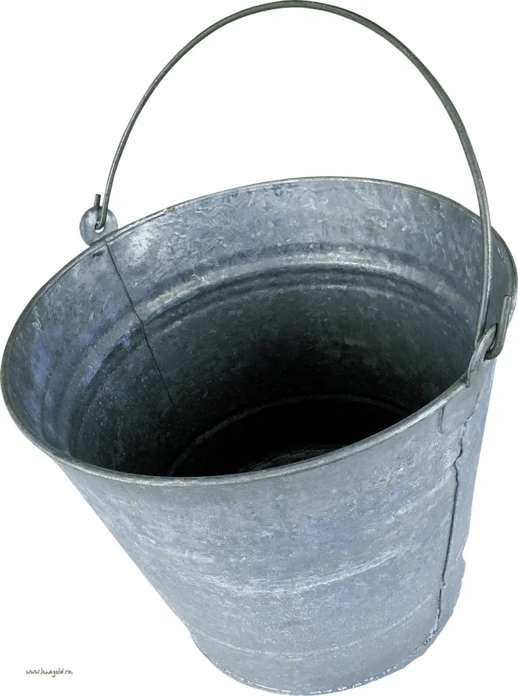 Galvanized Metal Bucket with Handle