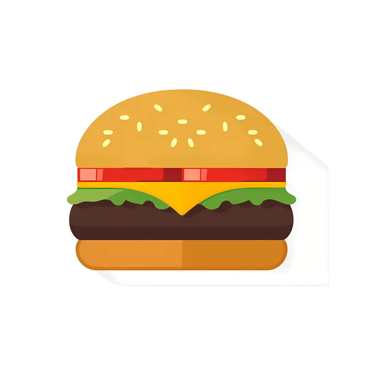 Double Cheeseburger Illustration