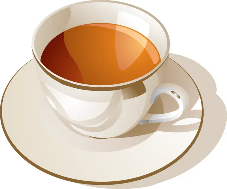 Elegant Cup of Tea on a Saucer