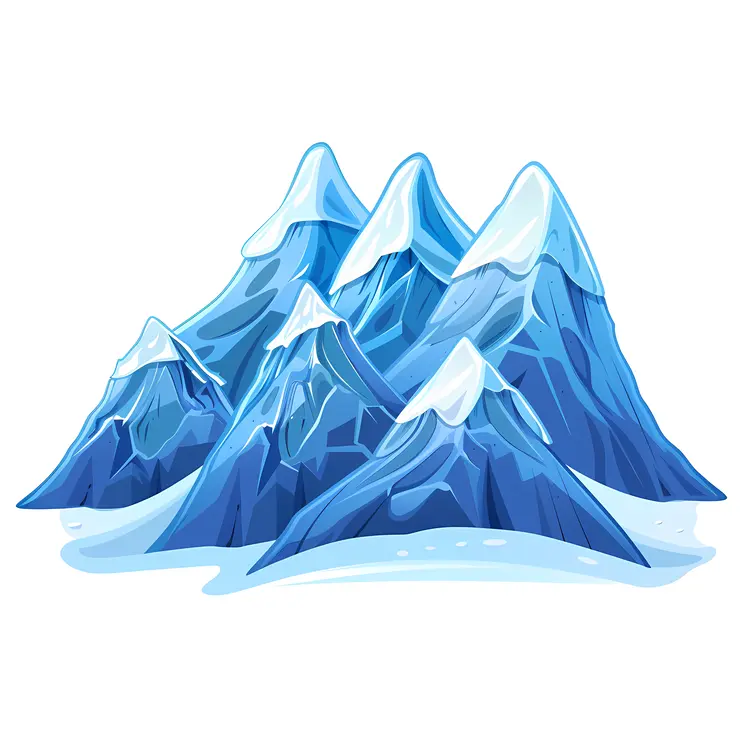 Icy Blue Mountains