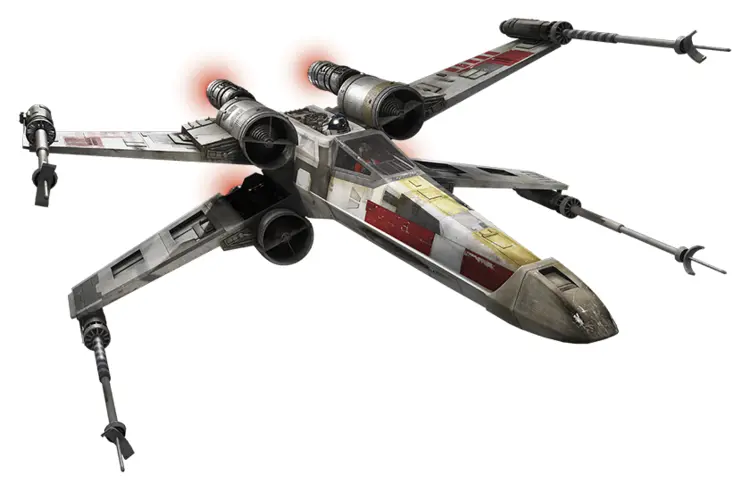 X-Wing Spaceship in Battle Mode