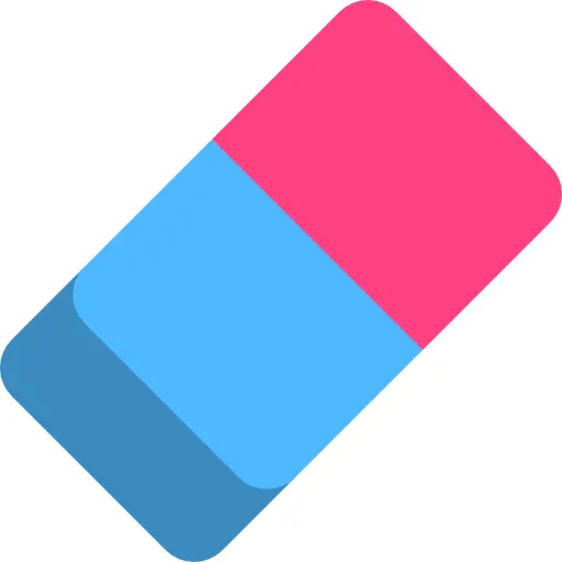 Pink and Blue Eraser