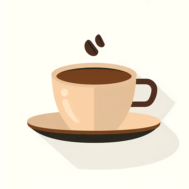 Warm Coffee in a Cup