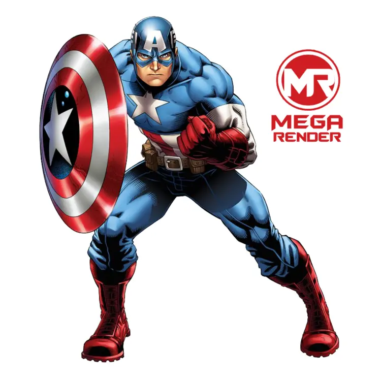 Captain America Ready for Battle