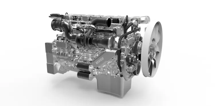 Transparent Engine with Cooling Fan for Industrial Applications