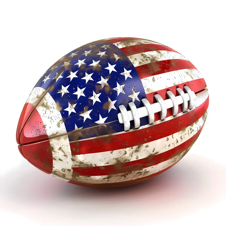 American Flag Football for Patriotic Sports Enthusiasts