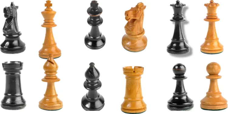 Black and White Chess Pieces