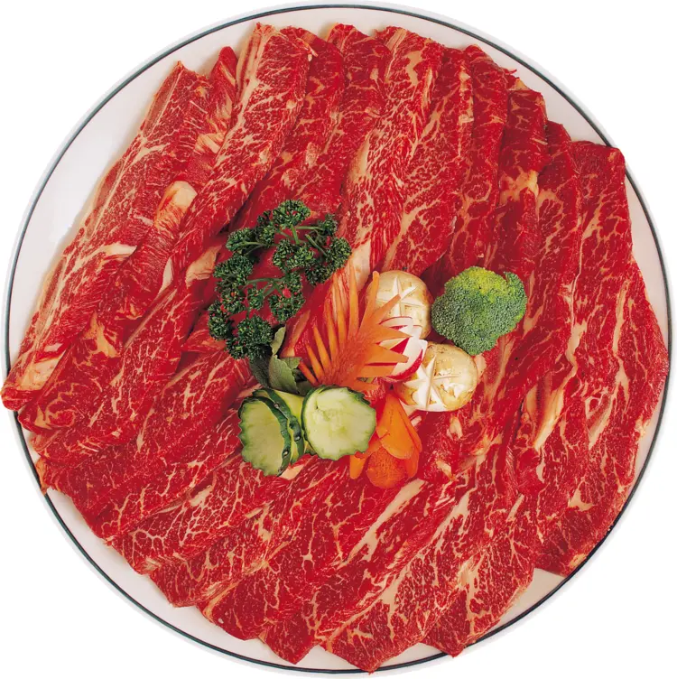 Sliced Beef with Vegetables for Hotpot