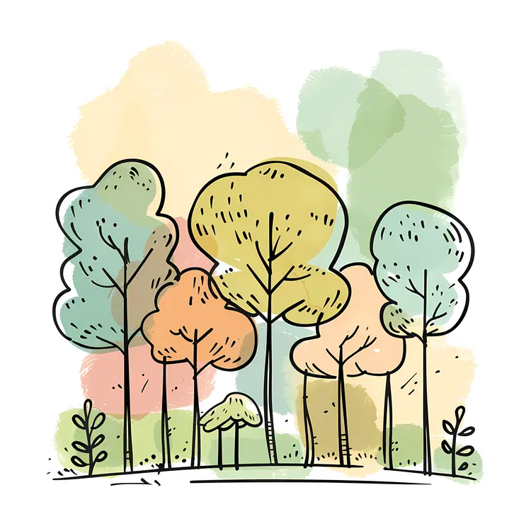 Colorful Tree Illustration