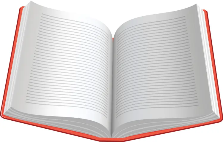 Open Book with Text