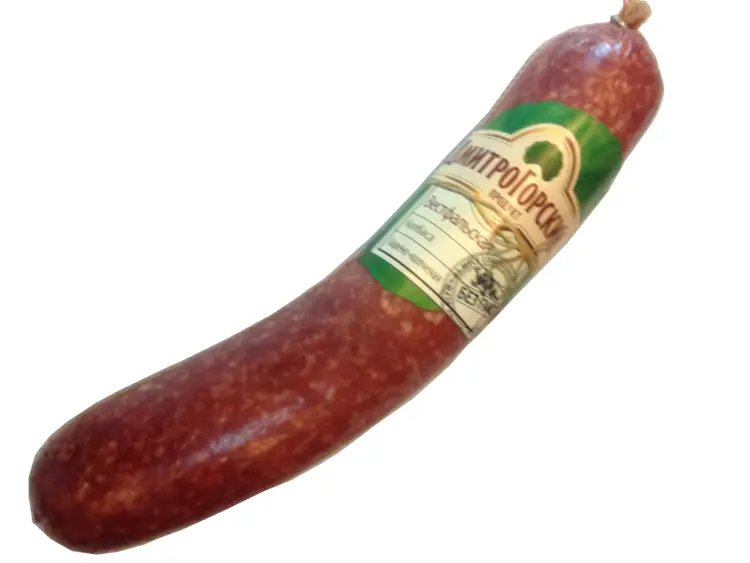 Cured Sausage with Label
