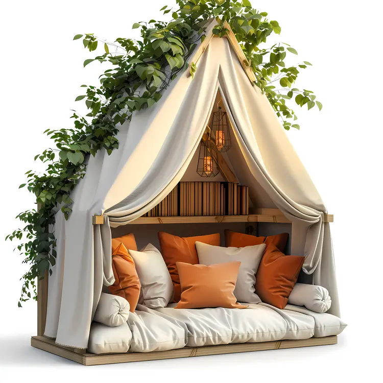 Cozy Tent with Cushions