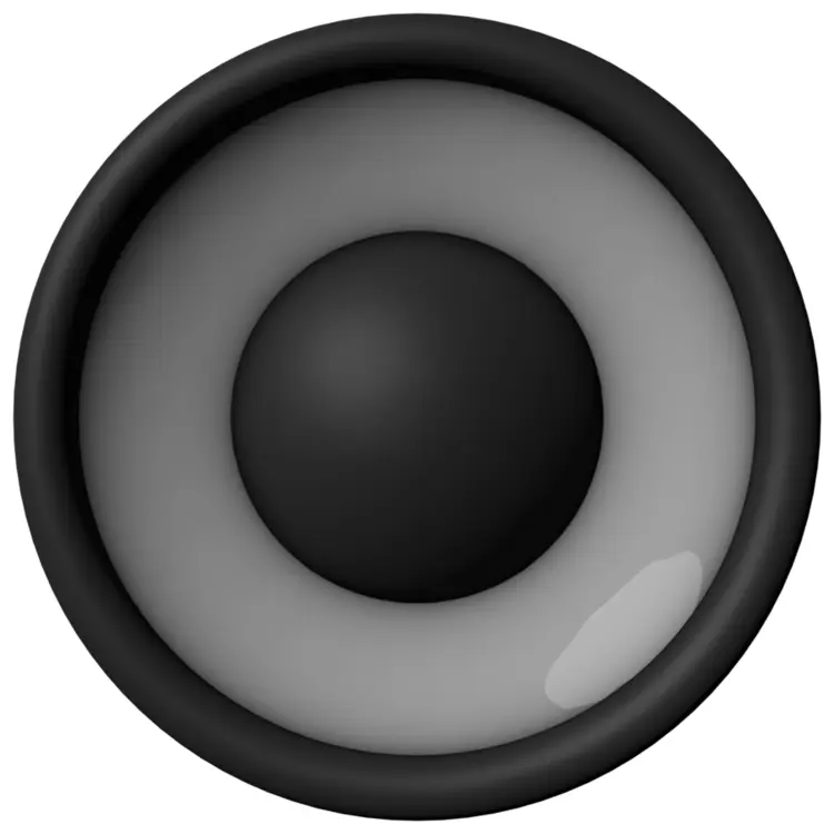 Gray Speaker Cone for Clear Audio