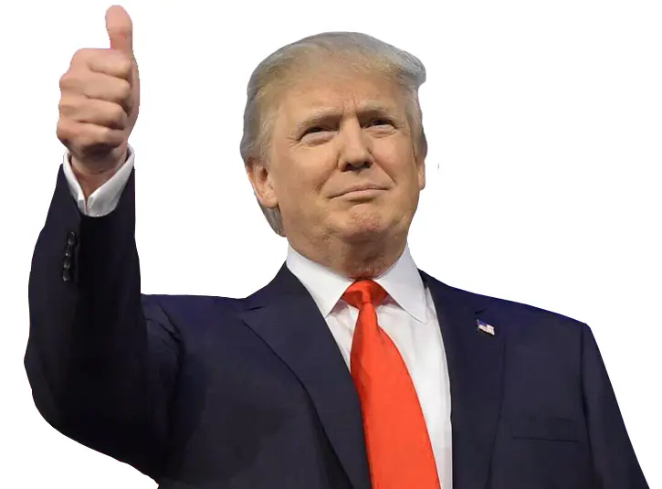 Man in Suit Giving Thumbs Up