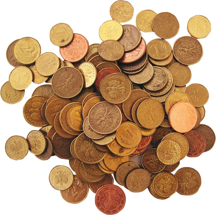 Pile of Various Coins