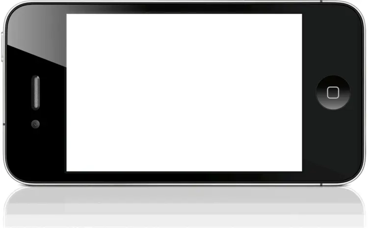 Horizontal Smartphone with Touchscreen