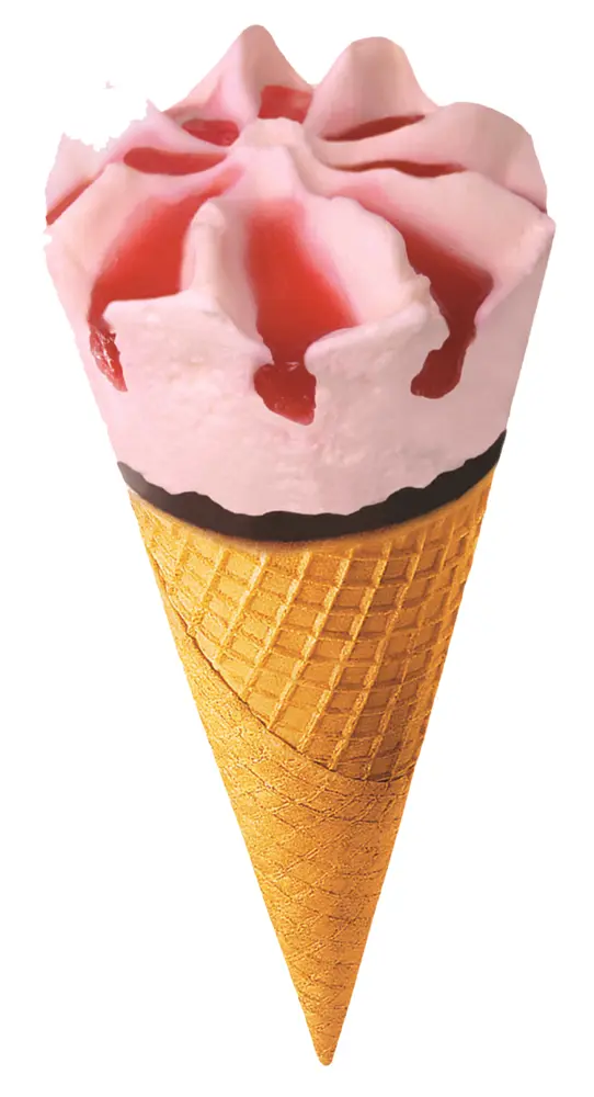 Strawberry Ice Cream Cone