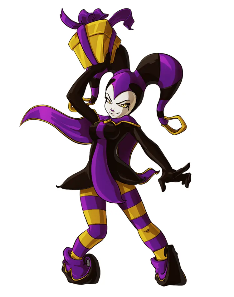 Playful Jester with Gift Box