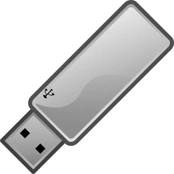 Gray USB Drive Icon