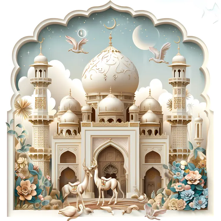 Elegant Mosque Illustration