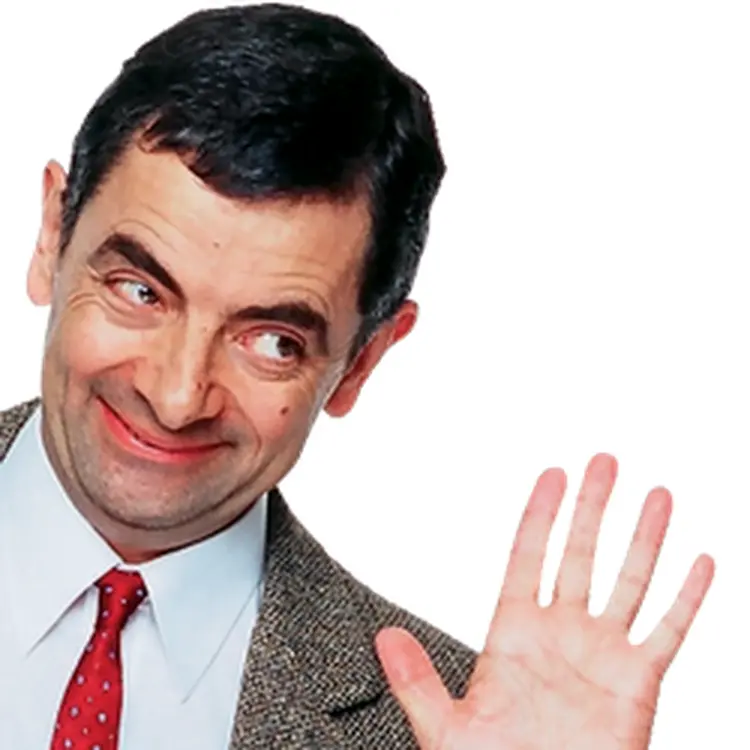 Man Waving in Suit