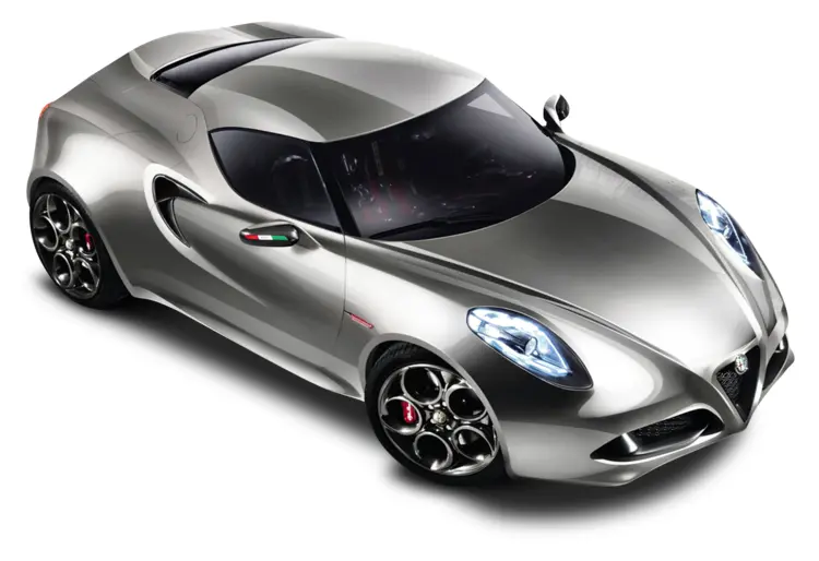 Sleek Silver Sports Car