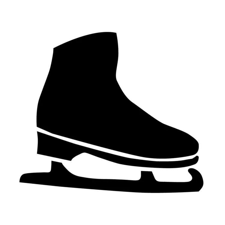 Ice Skate Silhouette