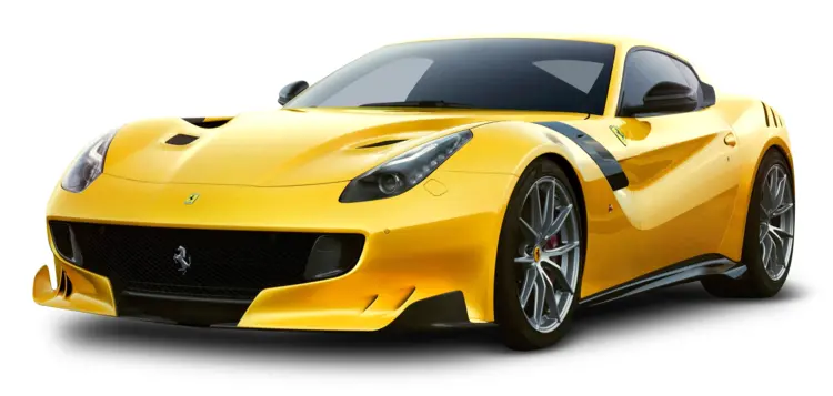 Yellow Ferrari Sports Car for High-Speed Thrills