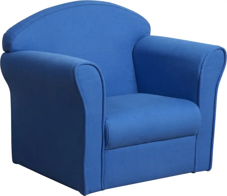 Blue Armchair with Cushions