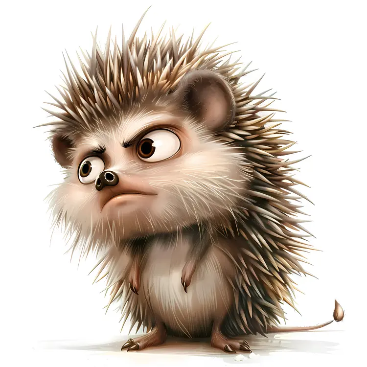 Angry Hedgehog Cartoon