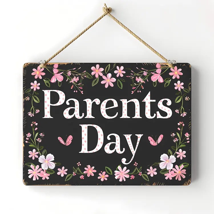 Blackboard Style Parents Day Sign
