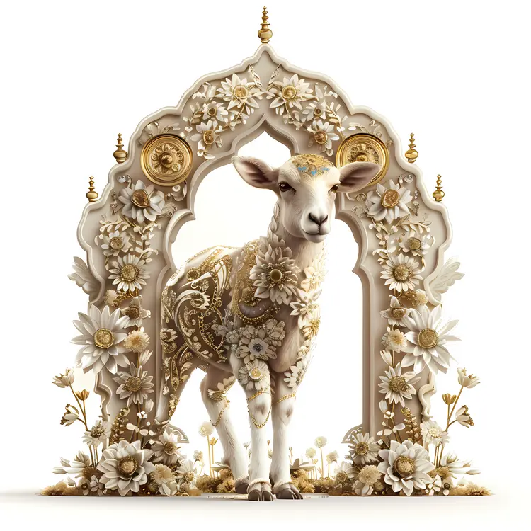 Ornate Sheep Illustration