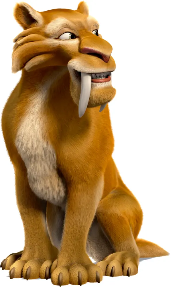 Animated Saber-toothed Tiger Character