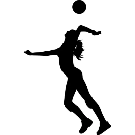 Volleyball Player Spiking the Ball