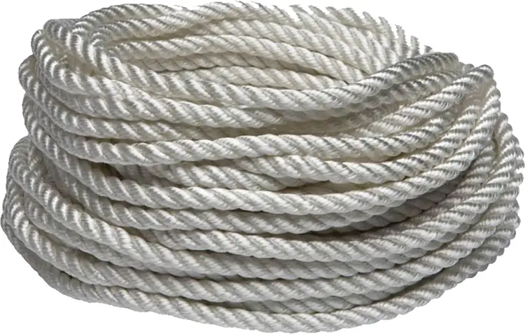 White Coiled Rope for Utility