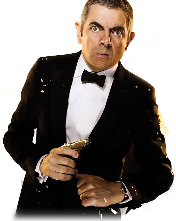 Man in Tuxedo Holding Gun