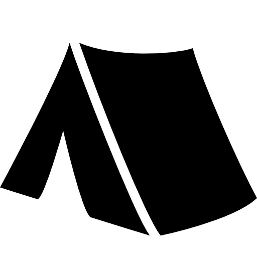 Simple Black Tent Silhouette