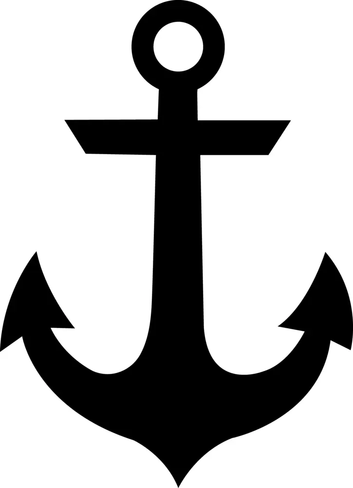 Black Anchor Symbol