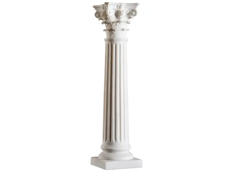 Single White Classical Column