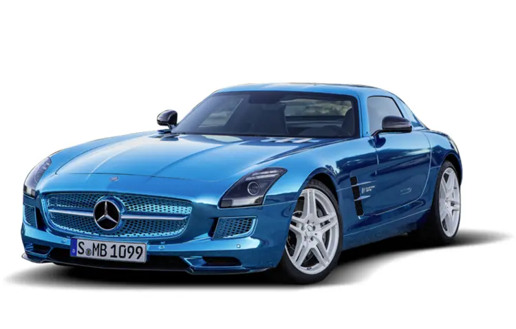 Blue Mercedes SLS AMG
