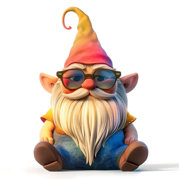 Cool Garden Gnome with Sunglasses