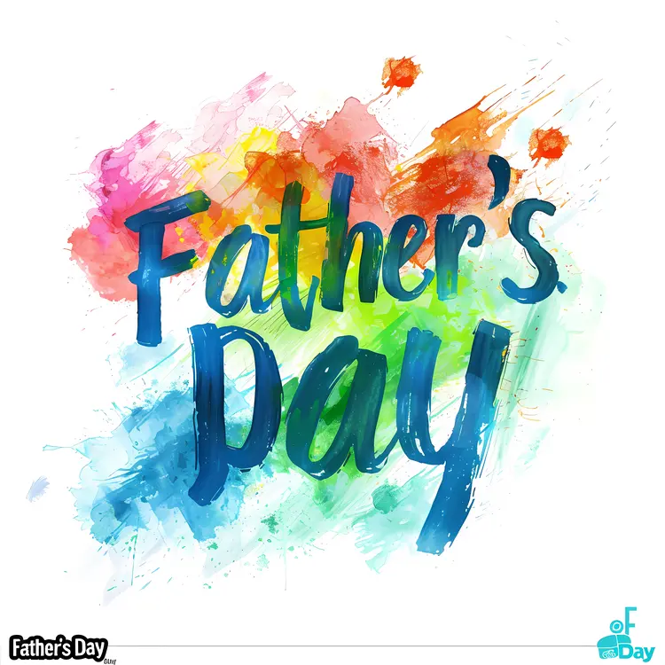 Watercolor Father's Day Card