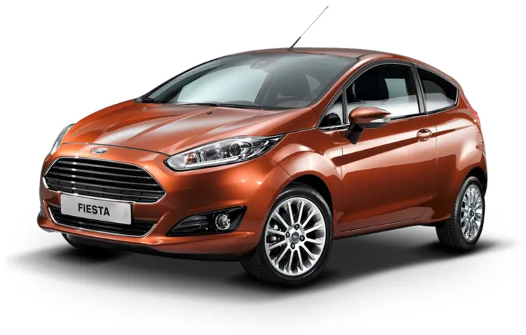Orange Ford Fiesta Hatchback