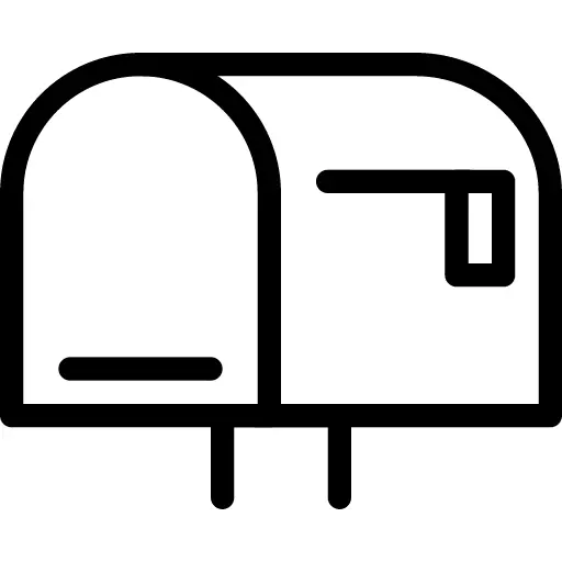 Simple Mailbox Outline Icon