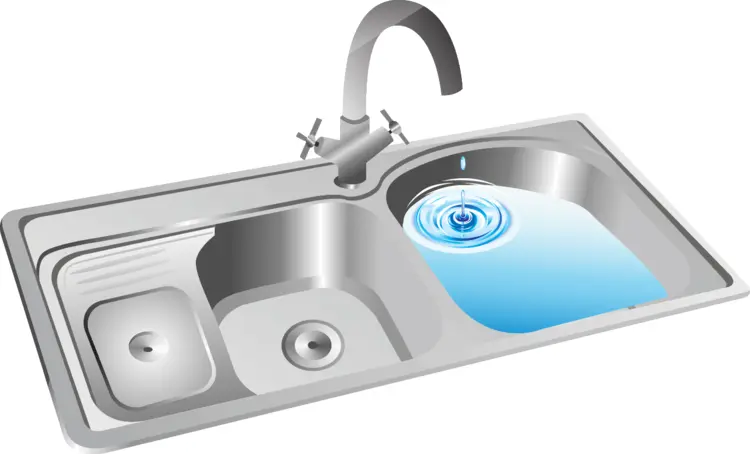 Stainless Steel Kitchen Sink with Water Faucet