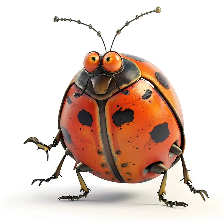Cute Ladybug with Spots